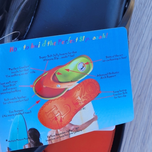 Men's Hawaiian Jellys Slide Flip Flop Thong Flat Sandals Sz 12 - Picture 13 of 15